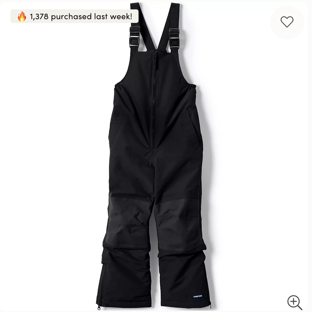 Kids Squall Waterproof Insulated Iron Knee Snow Bibs